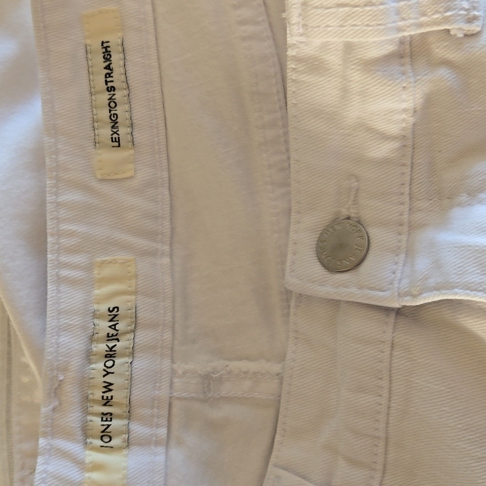 Sz 10 white Jones of New York jeans - Picture 2 of 4